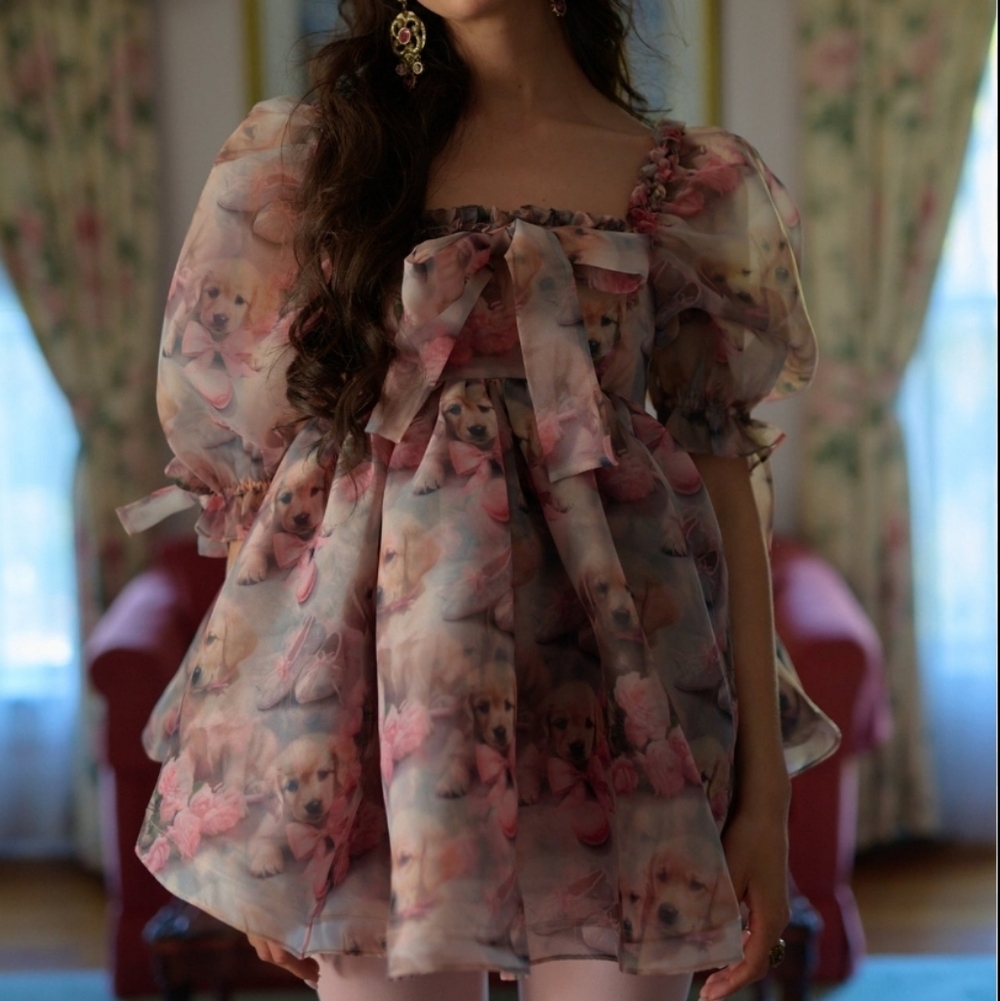 SOLD Selkie Golden Paradise Shabby Chic Dress